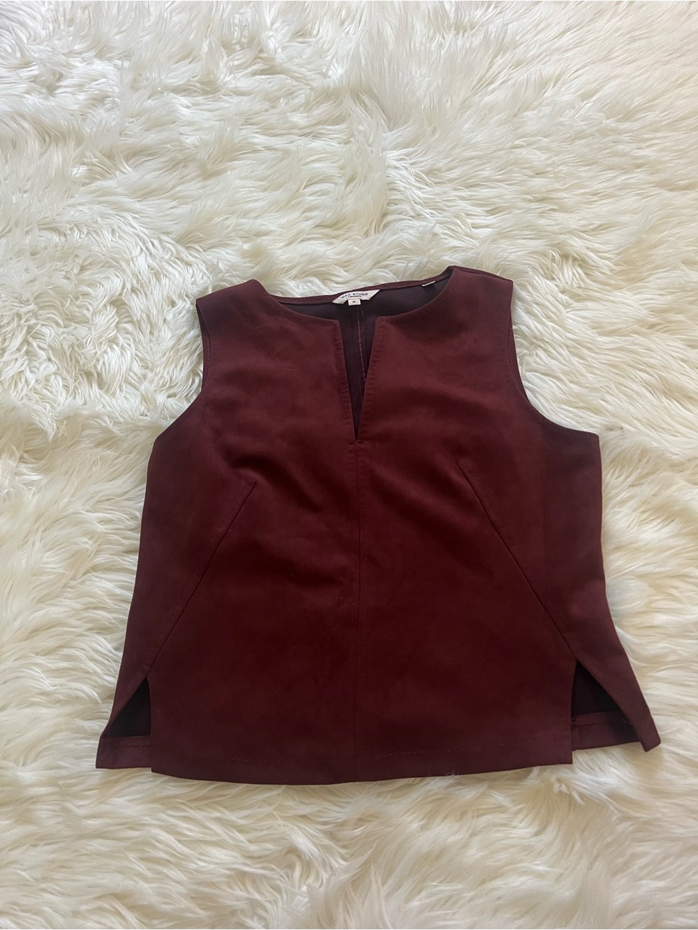 Max Studio Women's Sleeveless Split-Hem Top